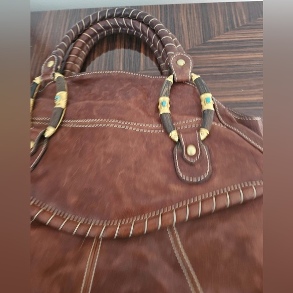 GARAVANI VALENTINO LEATHER HANDBAG - Picture 5 of 6